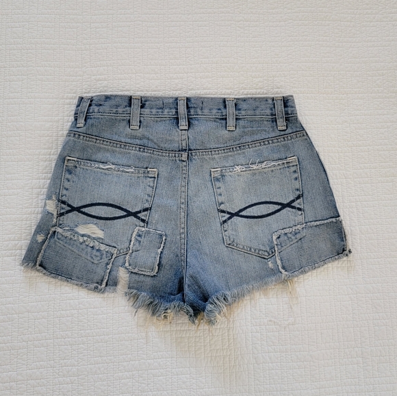 Abercrombie & Fitch Distressed Jean Shorts - Picture 8 of 14